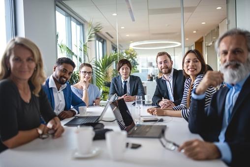 People Around a Meeting Table